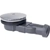 Image de Bonde de douche slim pour receveurs extra-plats D 90 mm avec membrane et dôme en ABS gris WIRQUIN 30719686