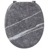 Image de WIRQUIN Abattant Trendy Line Effet Marbre - Bois compresse - Charniere inox