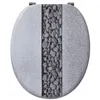 Image de WIRQUIN Abattant Trendy Line Pierre - Bois compresse - Charniere inox