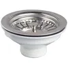 Image de Bonde à panier pour évier 1 bac WIRQUIN D90 inox sans trop-plein