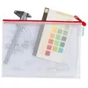 Image de Pochettes à zip A4 paysage Tarifold - Sachet de 8 - Transparent