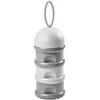 Image de Boite doseuse de lait 3 compartiments empilables Gris