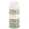 Image de Boîte doseuse de lait 4 compartiments empilables Vert sauge