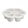 Image de Lot de 6 pots de conservation Multiportions en silicone - 90 ml - Gris