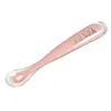 Image de Cuillère 1er âge silicone Vieux rose