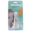 Image de Béaba 4 Cuillères Silicone 2ème ge 8 Mois et + - Couleur : Bleu Foncé, Blanc, Gris, Vert d'Eau