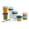 Image de Pack premiers repas (12 portions + 2 cuillères) Bleu/Gris