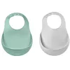 Image de Lot de 2 bavoirs silicone Gris clair/Vert sauge