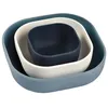 Image de Lot de 3 bols silicone gigogne - Night / cotton / baltic