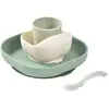 Image de Beaba, Vaisselle + couverts pour enfants, Silikon Geschirr-Set 4-tlg salbei