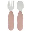 Image de Beaba, Vaisselle + couverts pour enfants, Edelstahllernset (Gabel+Löffel) altrosa