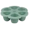 Image de Beaba, multiportions silicone 6 x 90 ml vert sauge