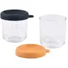 Image de Beaba, Récipients à nourriture pour bébés, Set de portions en verre 2 pcs. 250ml bleu/jaune