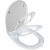 Image de Abattant déclipsable frein de chute plastique thermodur Click & clean blanc