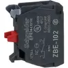 Image de Schneider Electric Bloc de contact 1 contact à ouverture, Bouton + interrupteur, Noir