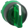 Image de Schneider Electric Tête de bouton-poussoir ZB5AK1333, Bouton + interrupteur, Noir, Vert