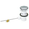 Image de Bonde à clapet lavabo/bidet PVC sans tirette