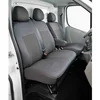 Image de Jeu De Housses Sur Mesure 3 Sièges Avant Spécial Utilitaire Bancarel Tissu Damier Da2