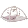 Image de Tapis d'éveil ouatiné soft boa avec arche de jeux rose