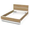 Image de Lit adulte - DEMEYERE - Modèle CRAFT - Chêne et Blanc - 140 x 190/200 cm