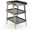 Image de Table A Langer Tsuga - Bois Massif Et Mdf - L.58 X P.71,1 X H.101,2 Cm - Pour Matelas 50X70 Cm - Gris Graphite