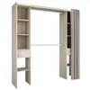 Image de Kit placard 2 colonnes/2 penderies/2 tiroirs - Decor chene shannon - L 115 x P 50 x H 203 cm - DANA