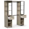 Image de Meuble à 2 colonnes - GARY - Chêne et Noir - 159,8 x 200,3 x 49,5 cm - DEMEYERE