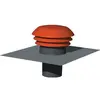 Image de Chapeau de toiture plastique design D raccordement 150160 mm couleur tuile