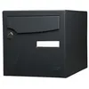 Image de Boîte aux lettres normalisée 2 portes extérieur RENZ acier anthracite mat