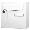 Image de Boîte aux lettres normalisée 1 porte extérieur RENZ acier blanc brillant