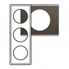 Image de Plaque Céliane Black Nickel - 3 postes