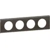 Image de Plaque Céliane 4 Postes Finition Black Nickel