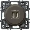 Image de LEGRAND - Celiane double USB 1500mA graphite