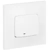 Image de Legrand - Bouton poussoir 6A + voyant lumineux complet - Neptune - blanc