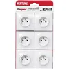 Image de Legrand - Lot de 6 prises de courant 2P+T 16A complet - Neptune - blanc