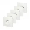 Image de Lot de 5 prises avec terre Neptune, blanc, LEGRAND
