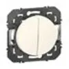 Image de Poussoir double DOOXIE 6A finition blanc - LEGRAND - 600008