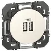 Image de Double chargeur USB DOOXIE 3A finition blanc type-A - LEGRAND - 600343