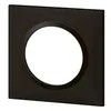 Image de Plaque carrée dooxie 1 poste finition noir velours