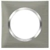 Image de Plaque carrée monobloc Dooxie - 1 poste- Effet inox brossé