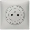 Image de Legrand - Prise carrée 2P+T 16A complète - Dooxie - aluminium