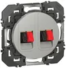 Image de Legrand - Double prise haut-parleur - Dooxie - alu