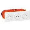 Image de Legrand - Triple prise de courant 2P+T 16A - Dooxie - blanc