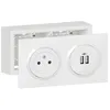 Image de Kit prise de courant surface + module de charge 2 usb en saillie dooxie - blanc - 300410 - legrand