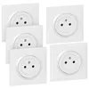 Image de Lot de 5 prises avec terre complet Dooxie, LEGRAND, blanc
