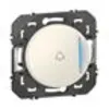 Image de Poussoir simple avec voyant lumineux et marquage sonnette DOOXIE 6A finition blanc - LEGRAND - 600018