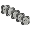 Image de Lot de 5 prises avec terre Dooxie, LEGRAND, aluminium