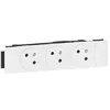 Image de Triple prise 2P+T Mosaic surface - Pour goulotte - Clippage direct - Blanc