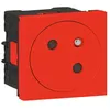 Image de Prise de courant surface 2P+T MOSAIC 2 modules rouge - LEGRAND - 077118L
