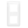 Image de Plaque de finition Blanc MOSAIC 2x2 modules verticale - LEGRAND - 078822L